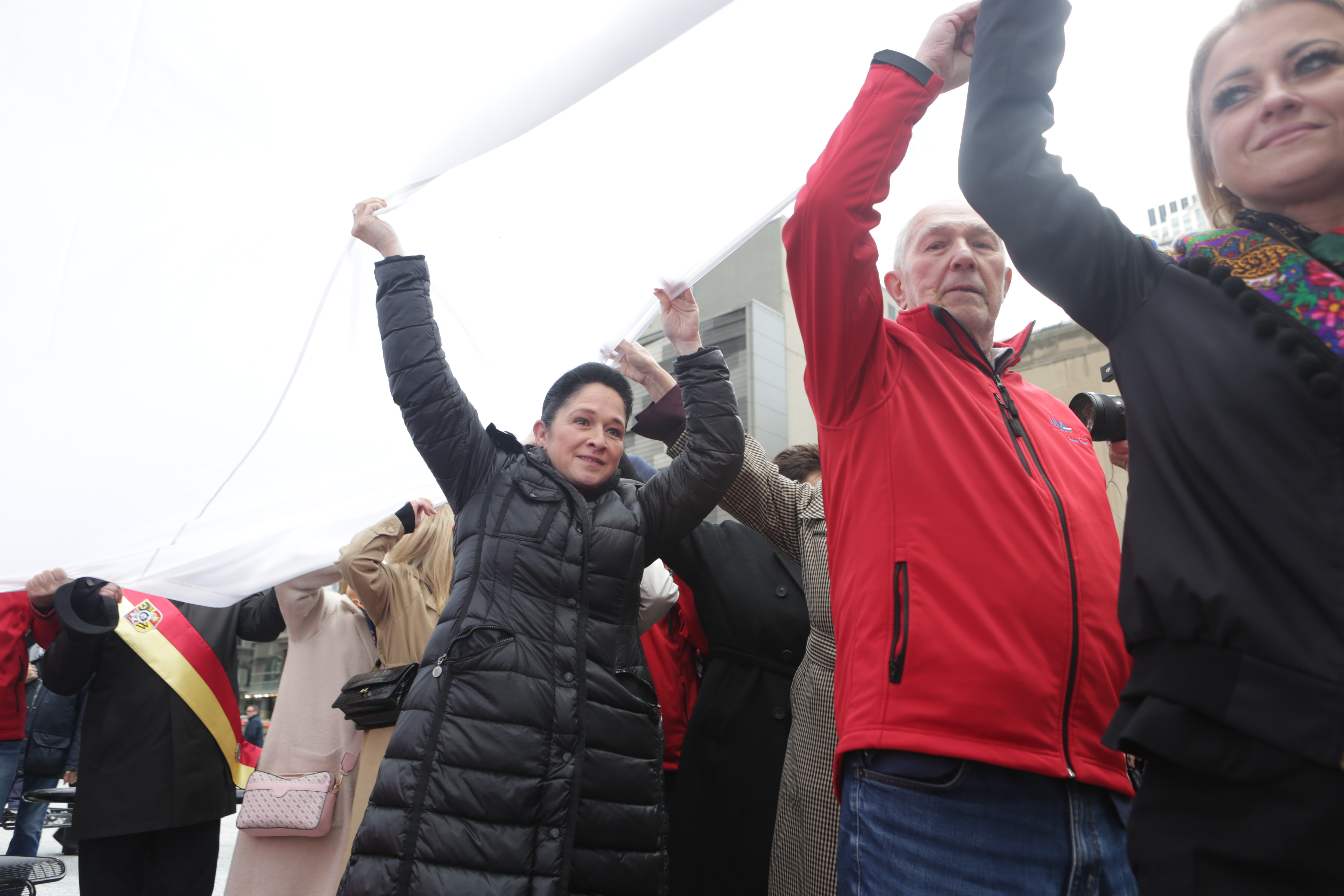 Polish Flag Raising ceremony